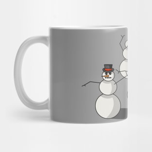 Winter Wonderland Quartet: Playful Snowpersons Mug